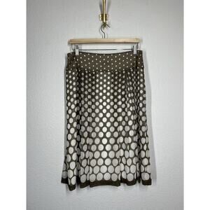 Basler Selection Polka Dot Chiffon Skirt Size 14 Knee Length Aline